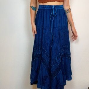 Vintage Saphire Knit Skirt